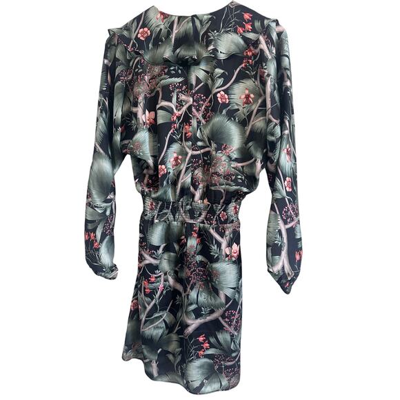 H&M Johanna Ortiz NWT Hawaiian Tropical Floral Dress Size XS - Picture 4 of 5